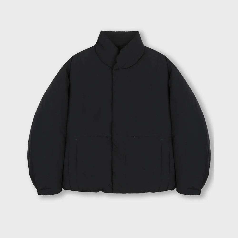 MINIMAL PUFFER DOWN JACKET CRINKLE BLACK