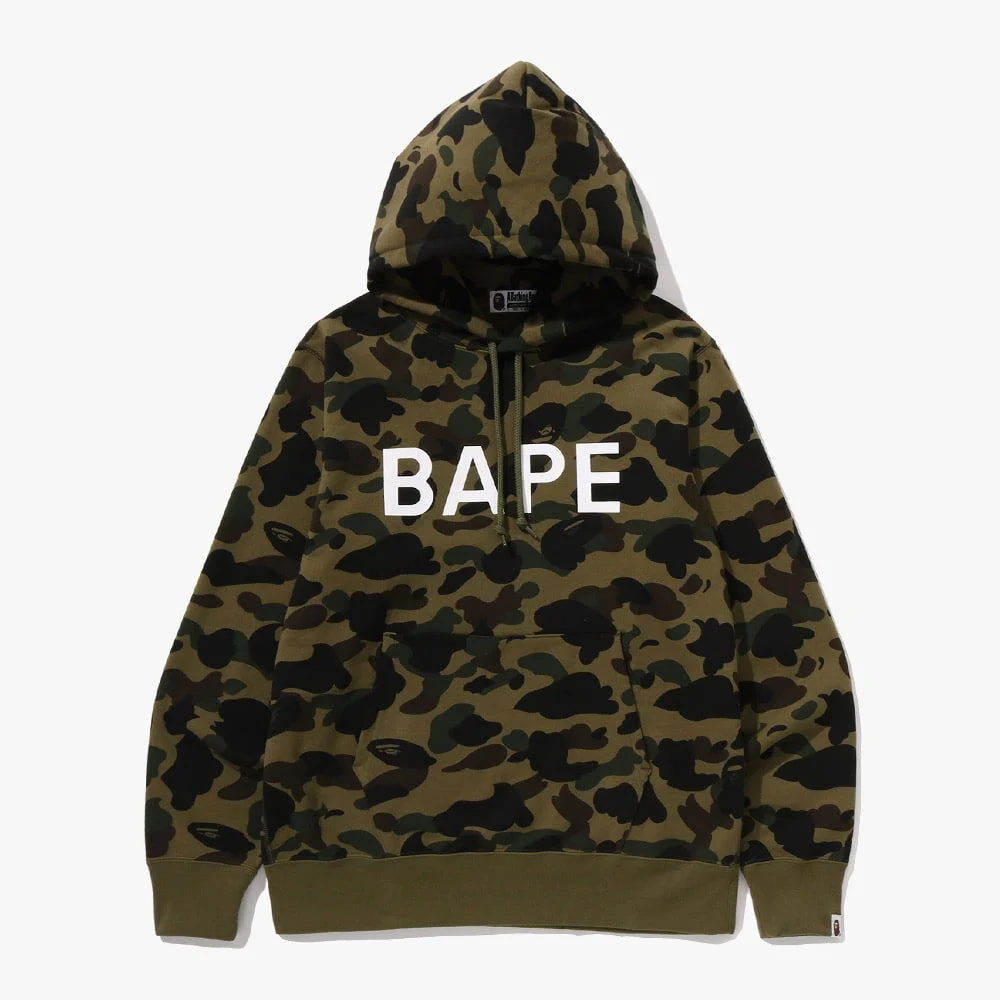 First 迷彩 BAPE 套頭 連帽衫(M) GREEN