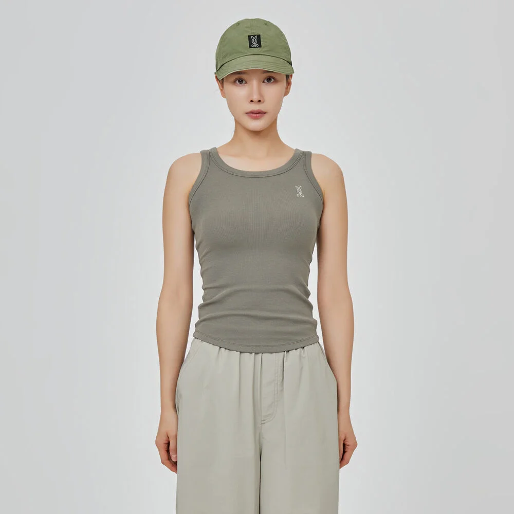 羅紋 無袖 T恤 女裝(D.MINT)