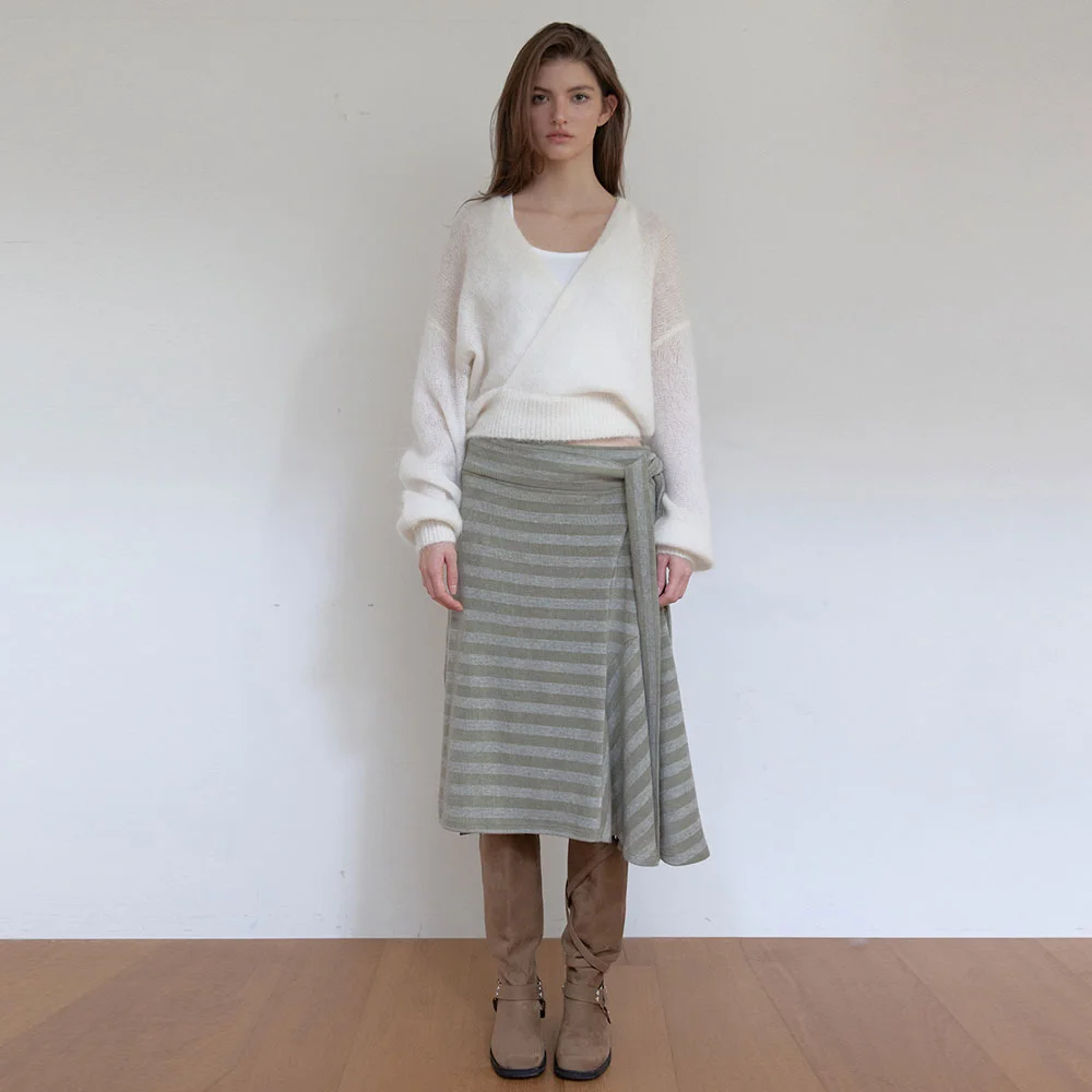 SOFT TIE SKIRT (KHAKI)