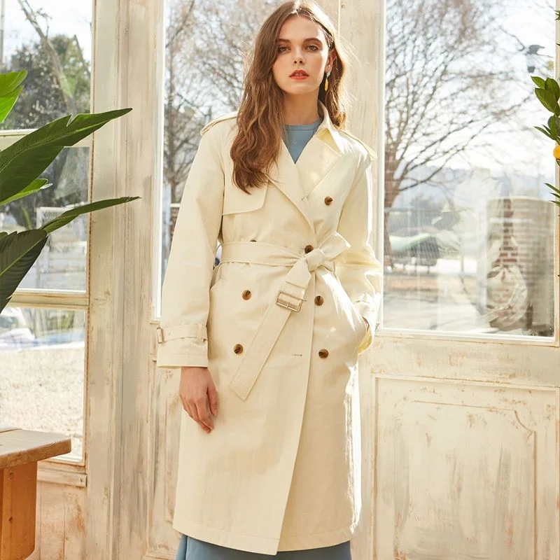 COTTON TRENCH COAT IVORY
