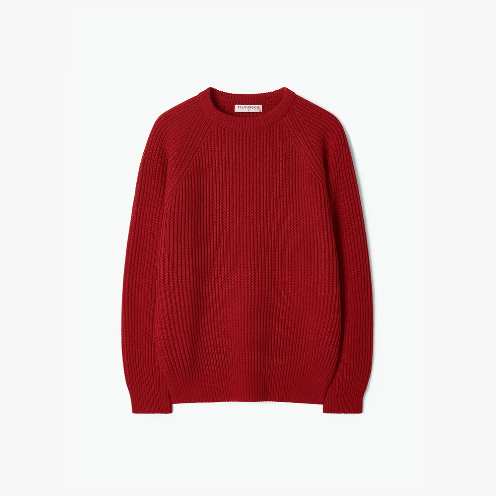 Essential Crop Reglan Knit RED