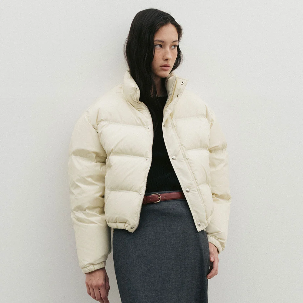 Cropped Goose Down(Cream)