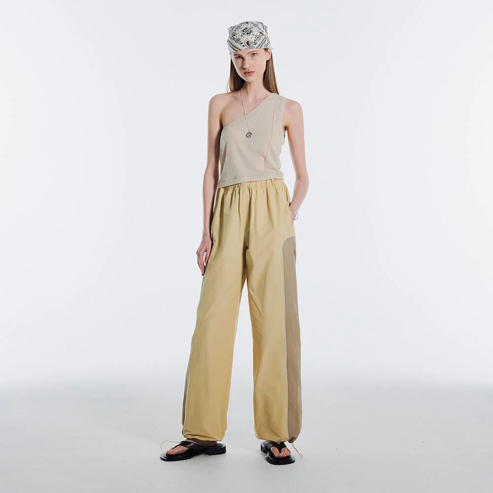 WIDE ROUNDING TRACK PANTS KS
