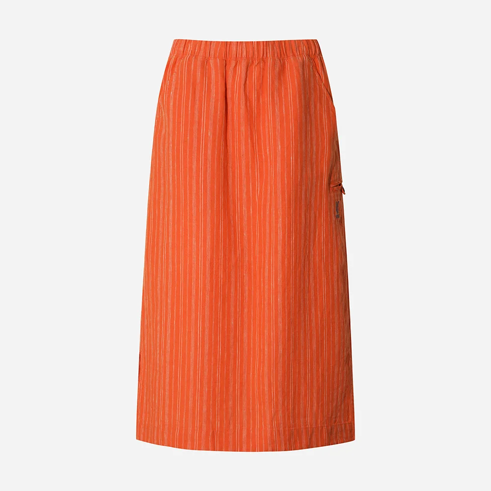 女裝) Masa 條紋 半身裙(ORANGE)