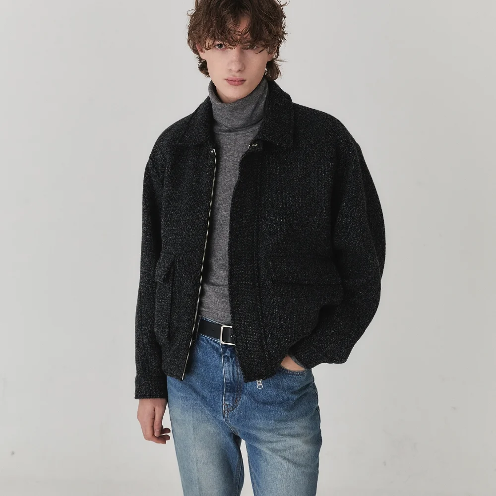 Double Pocket Blouson Jacket_Black