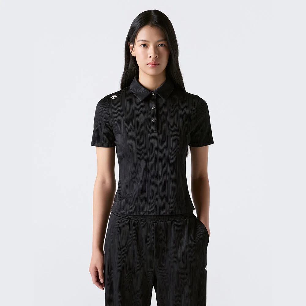 女裝 羅紋 修身版型 Polo 短袖 T恤 SR322PPS71