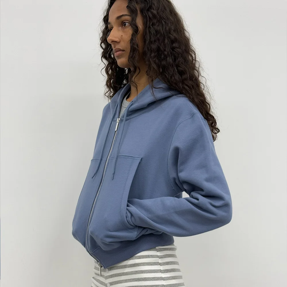 PWC COTTON HOODIE ZIP-UP_PASTEL BLUE