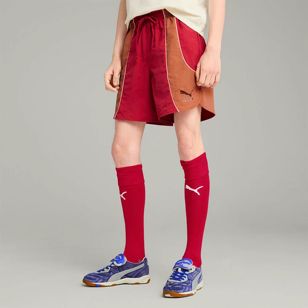 PUMA X KidSuper 短褲 - 深 深紅色 / 629514-13