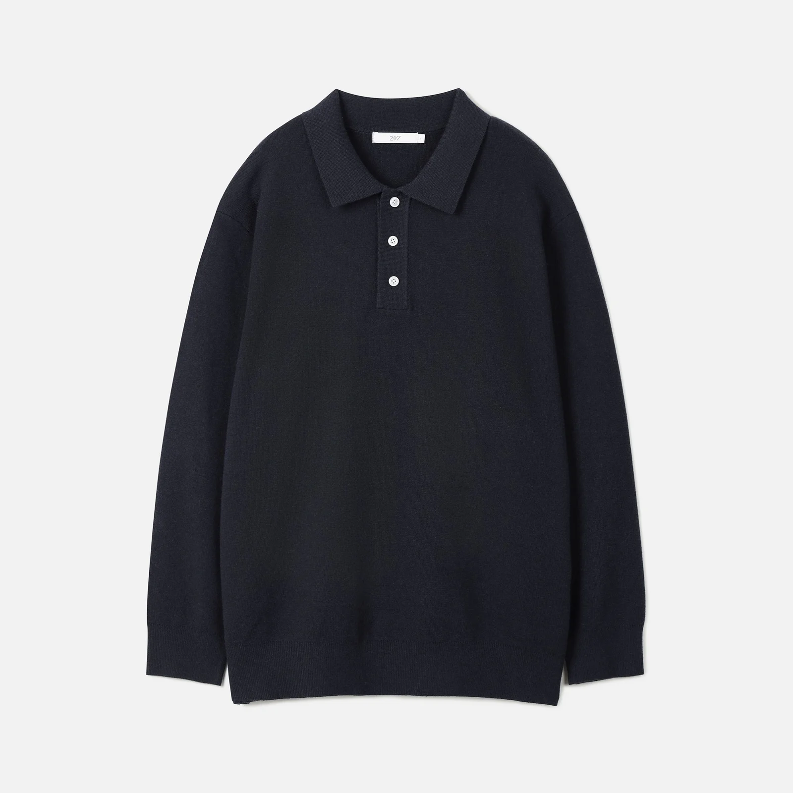 POLO COLLAR SWEATER DARK NAVY (247)