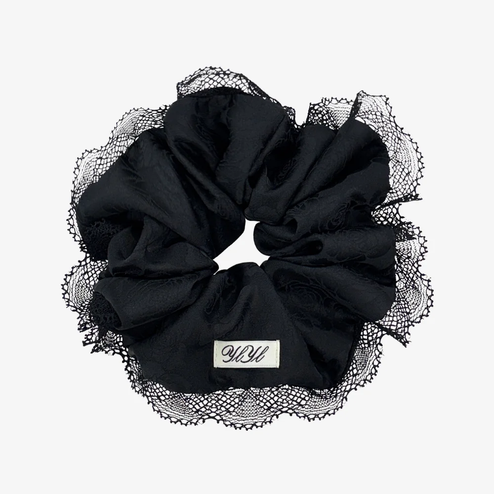 Lingerie scrunchie, BLACK