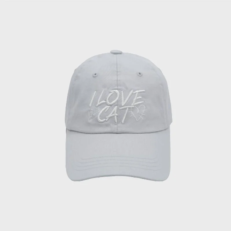 LOVE CAT BALL CAP (SKY BLUE)