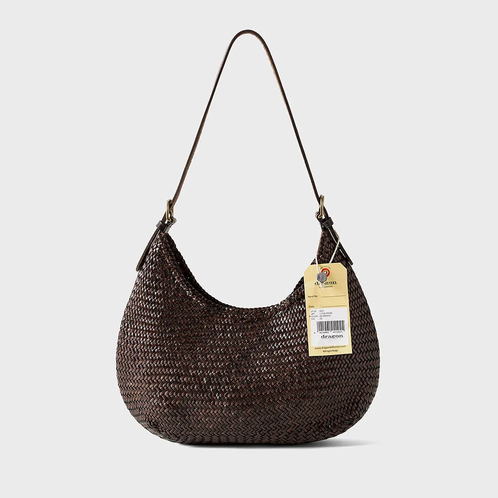 月亮 小 8021 Dark Brown Dragon Bag