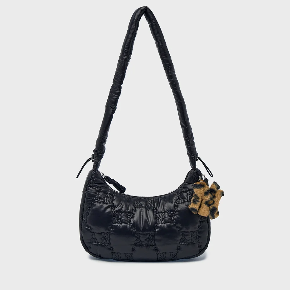 菱形 Monogram 糖果 羽絨外套 Hobo Bag NY (Black)