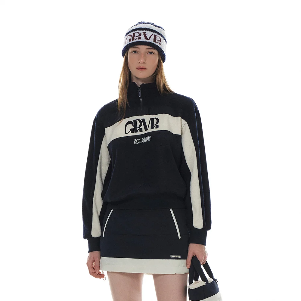SLOPPY HALF ZIP-UP SWEATSHIRT (3COLOR)