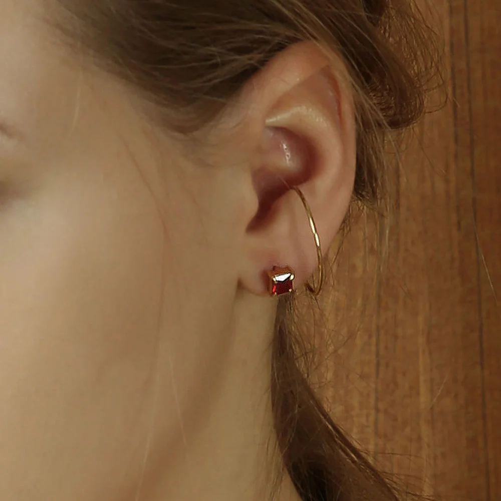 RED BANGBANG EARRING_1807GD
