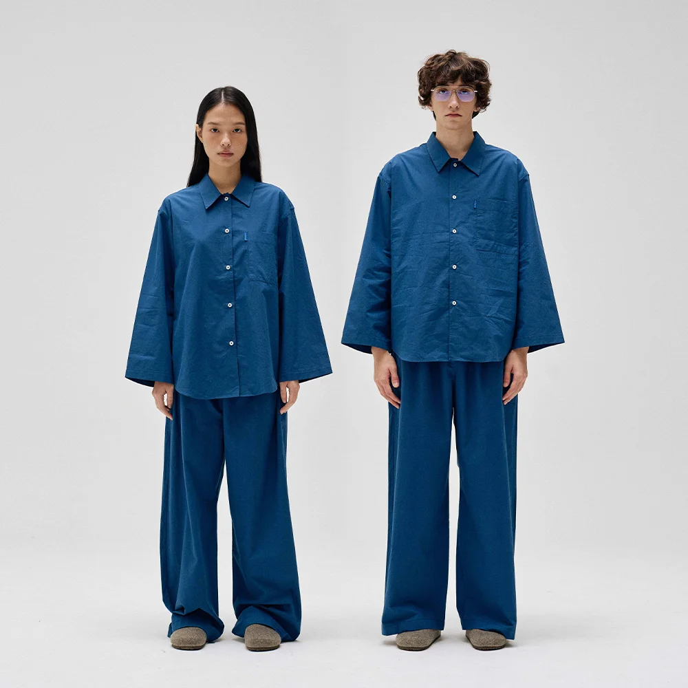 經典 家居服 睡衣 套裝_海軍藍 2SIZES (含禮品包裝)