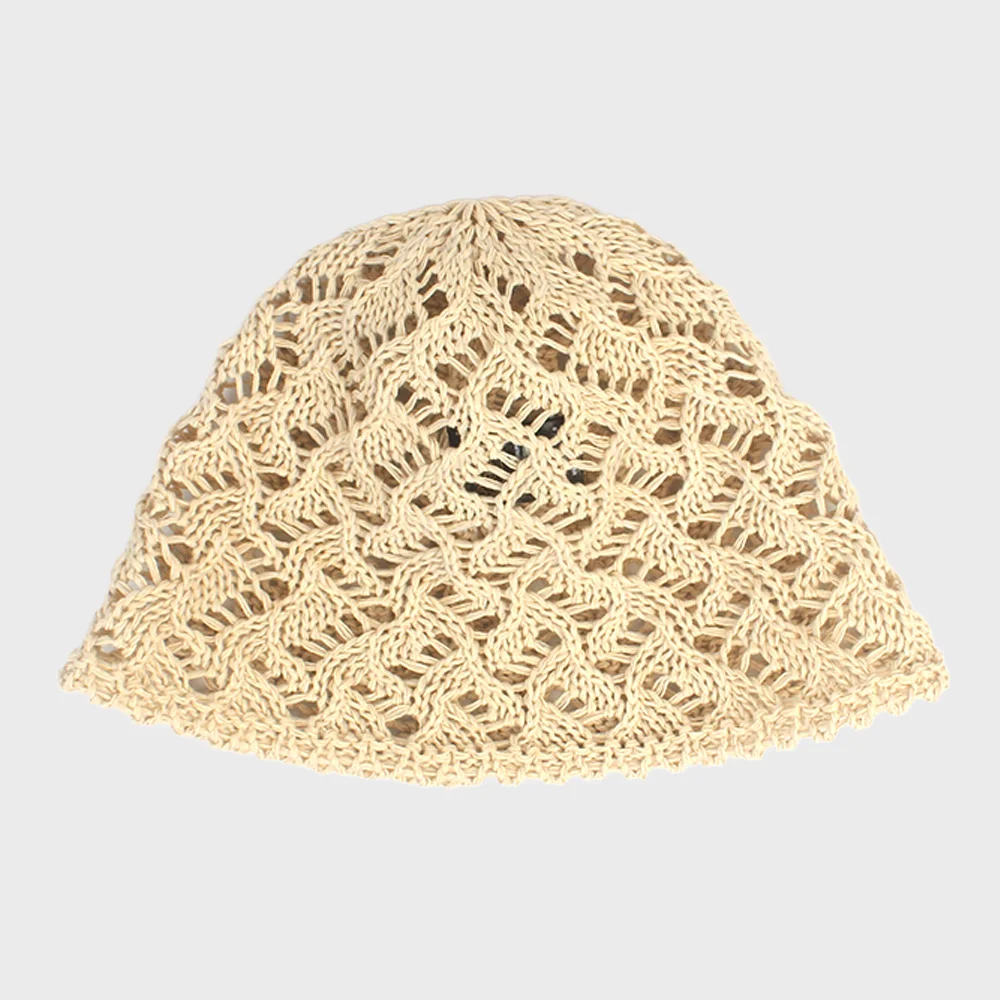 Wave Knit Beige Bucket Hat 針織漁夫帽