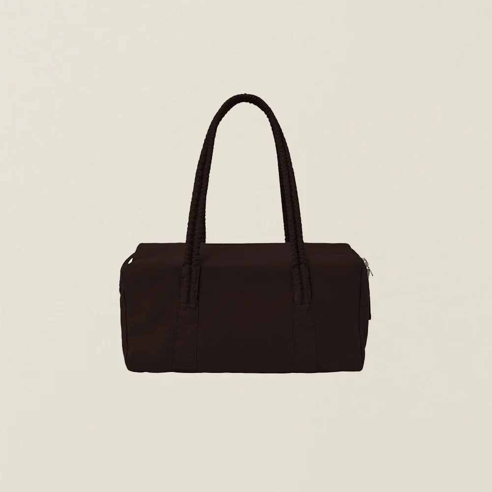 GARMENT DYED DUFFLE BAG (SMALL) BROWN