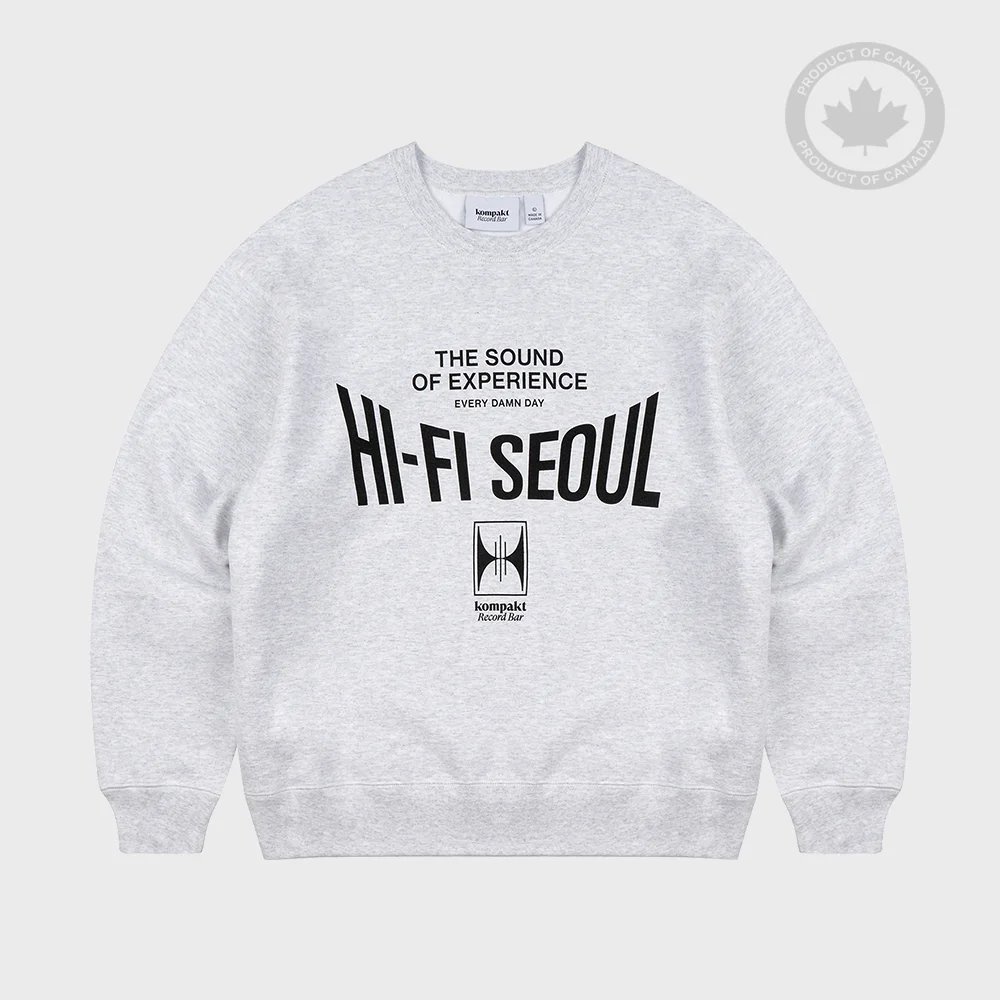 Heavyweight HI-FI Crewneck - Ash Header