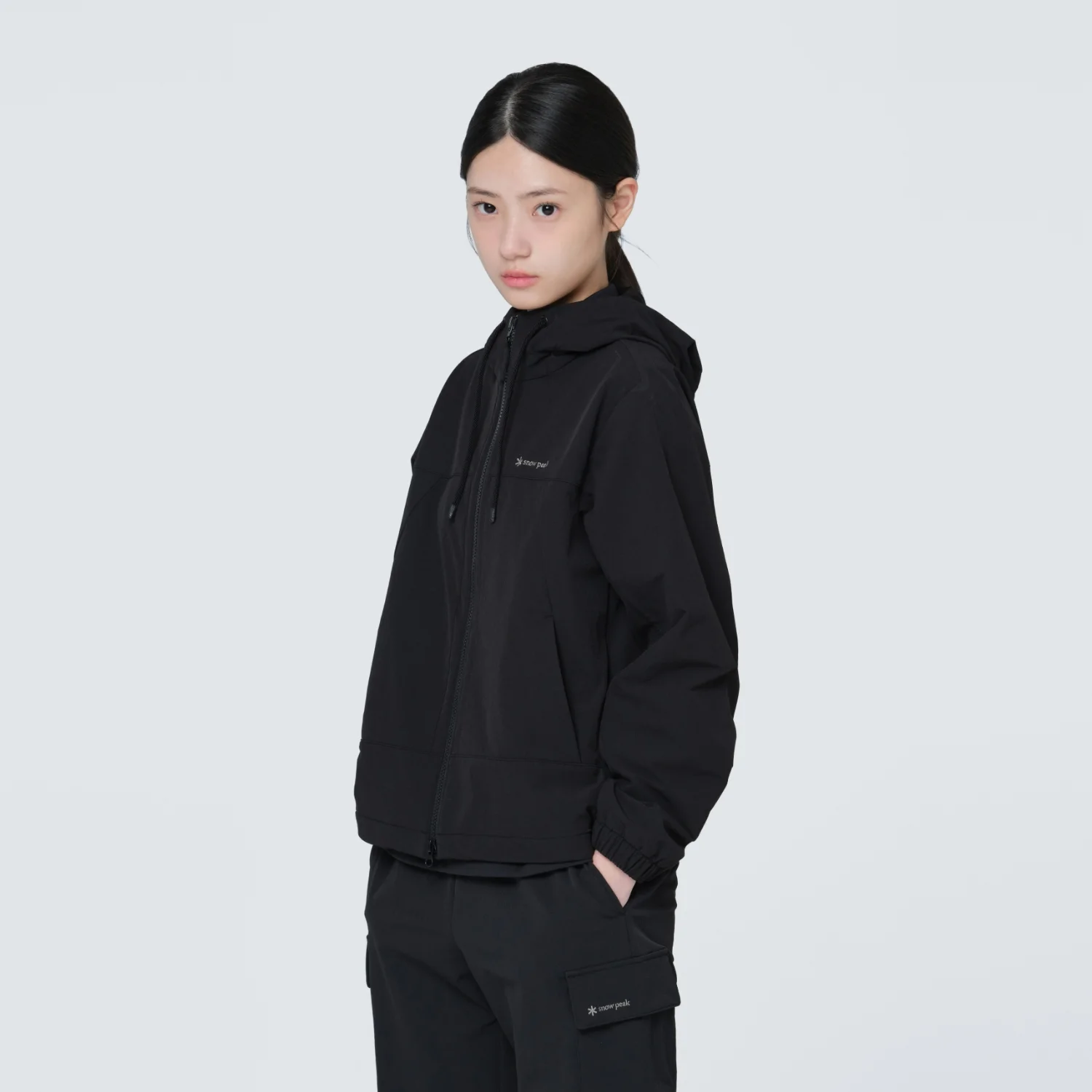 Lago 女裝 連帽衫 外套 Black (S24FWTJK33)
