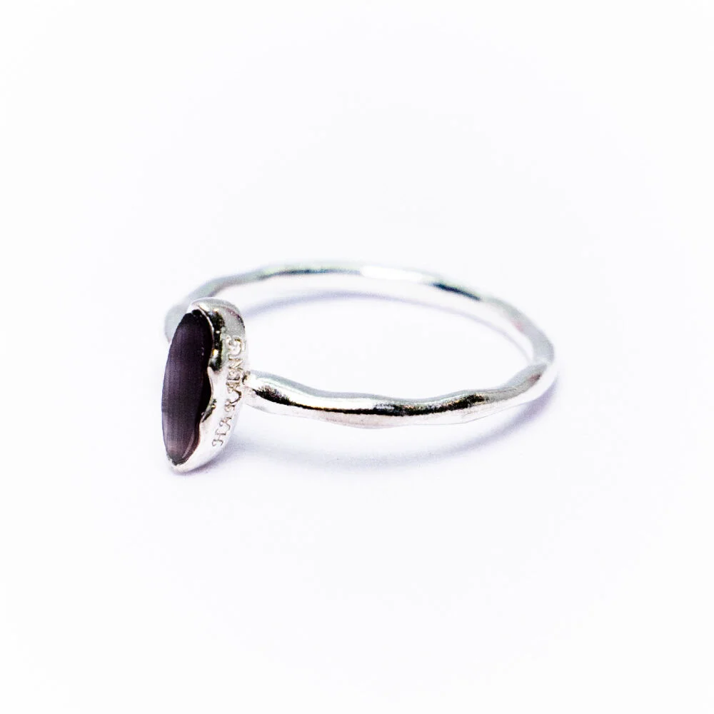 HR 175R_Amethyst Cat’s Eye Ring (Silver 925)