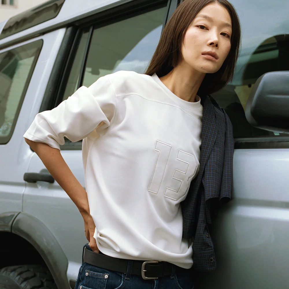 Minimal rugby t-shirt (ivory)