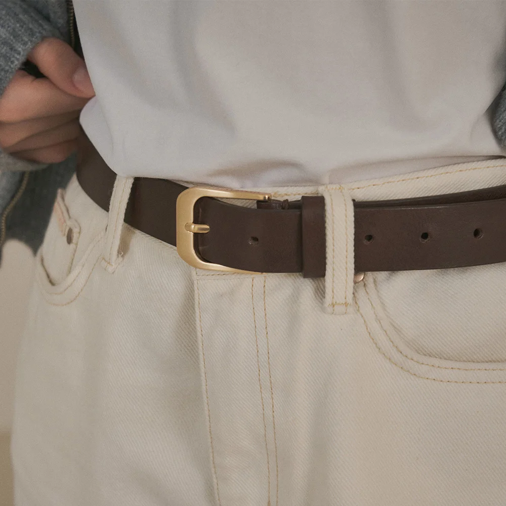 SIAC3032 Malle30 方形 皮革 腰帶_Brown