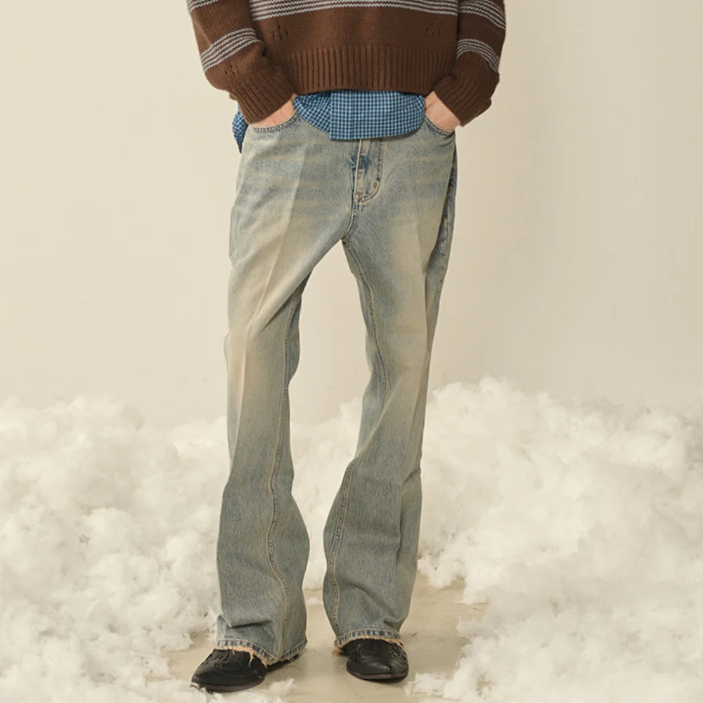 New Classic Flare Denim Pants_Vintage Blue