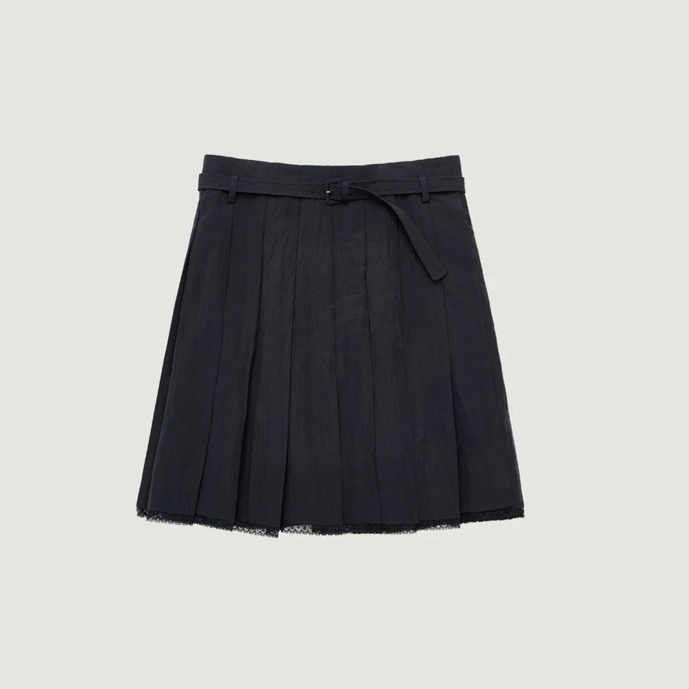 INES MIDI SKIRT (NAVY)