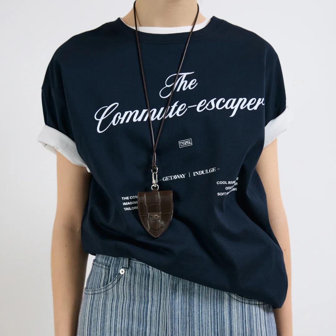 COMMUTE-ESCAPER PRINTED T-SHIRT_NAVY