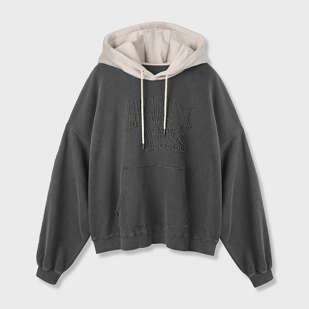 Twotone Rawcut Hoody PIGMENT GREY