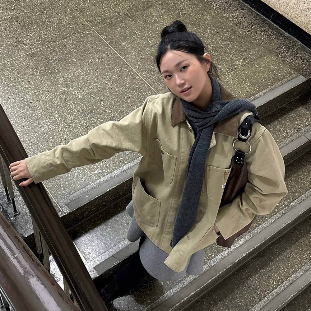 牛津布 Rocco 外套 米色