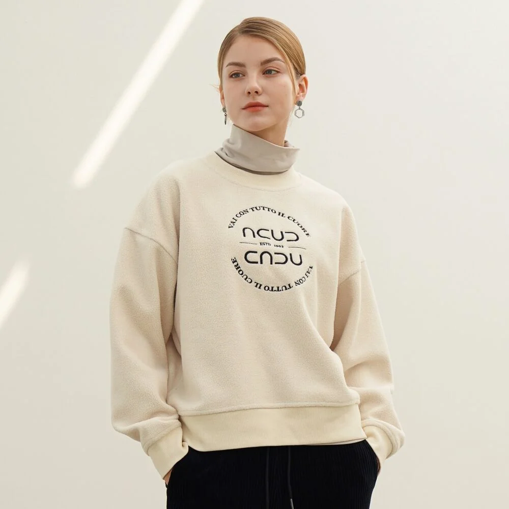 Boucle Logo Sweatshirt _Ivory