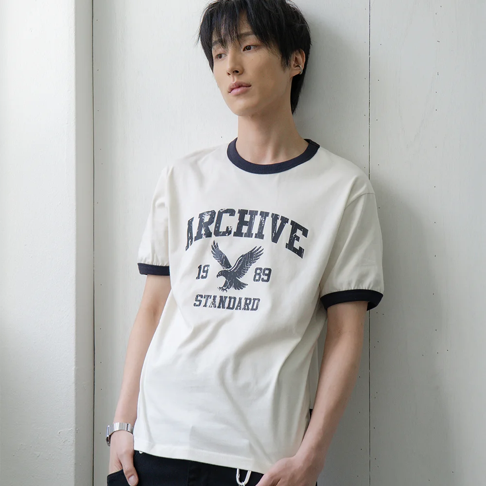 ARCHIVE EAGLE 涼感 純棉 Ringer 短袖 (SRSSTD-0268)