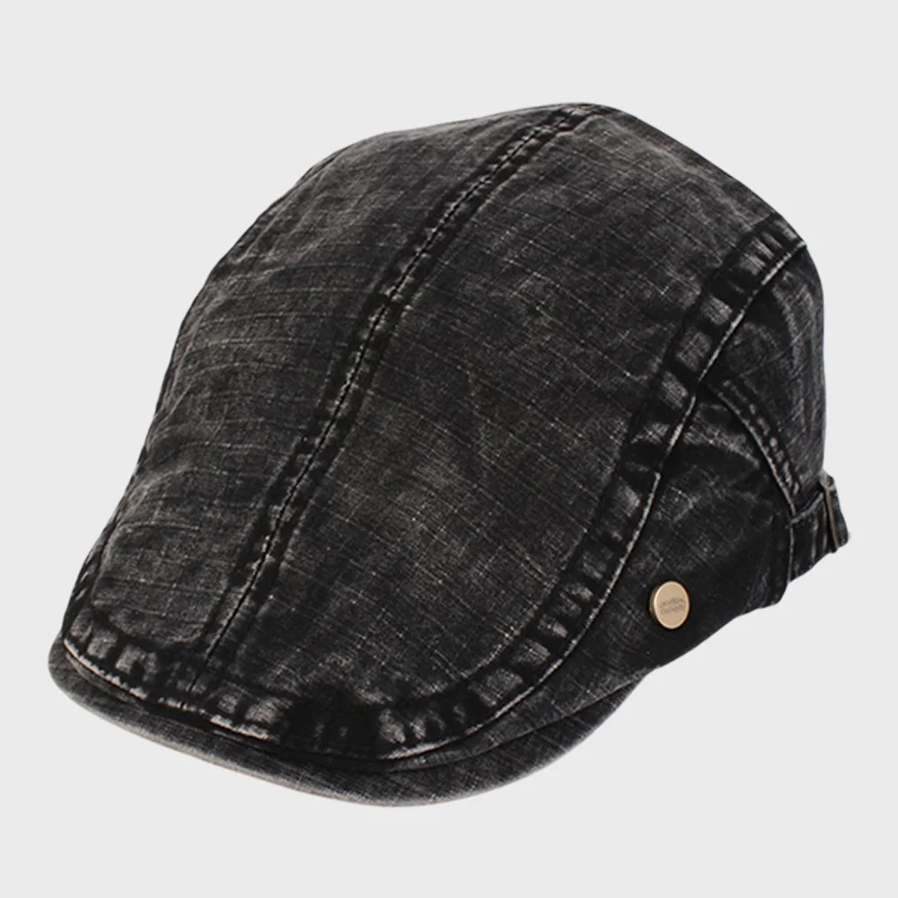 Hard Washing Logo Black Huntingcap 獵人帽