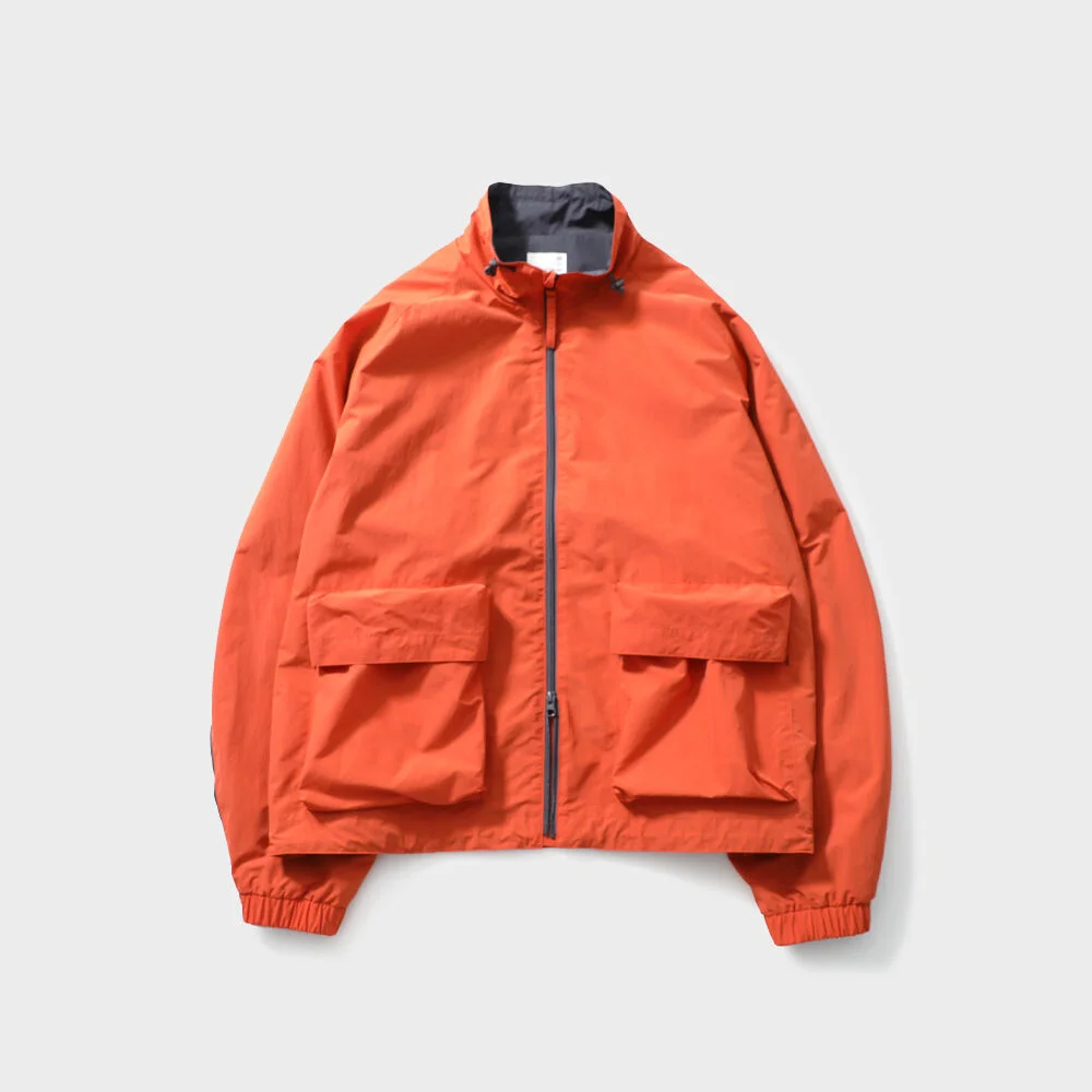 Parker Color Block Jacket Orange