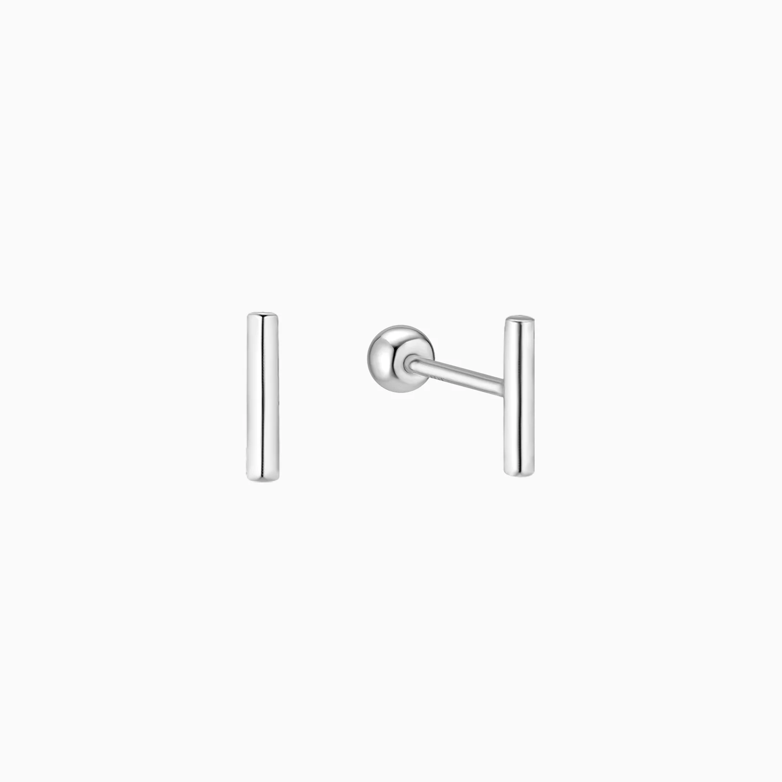 Bar Stud Earring (silver925)