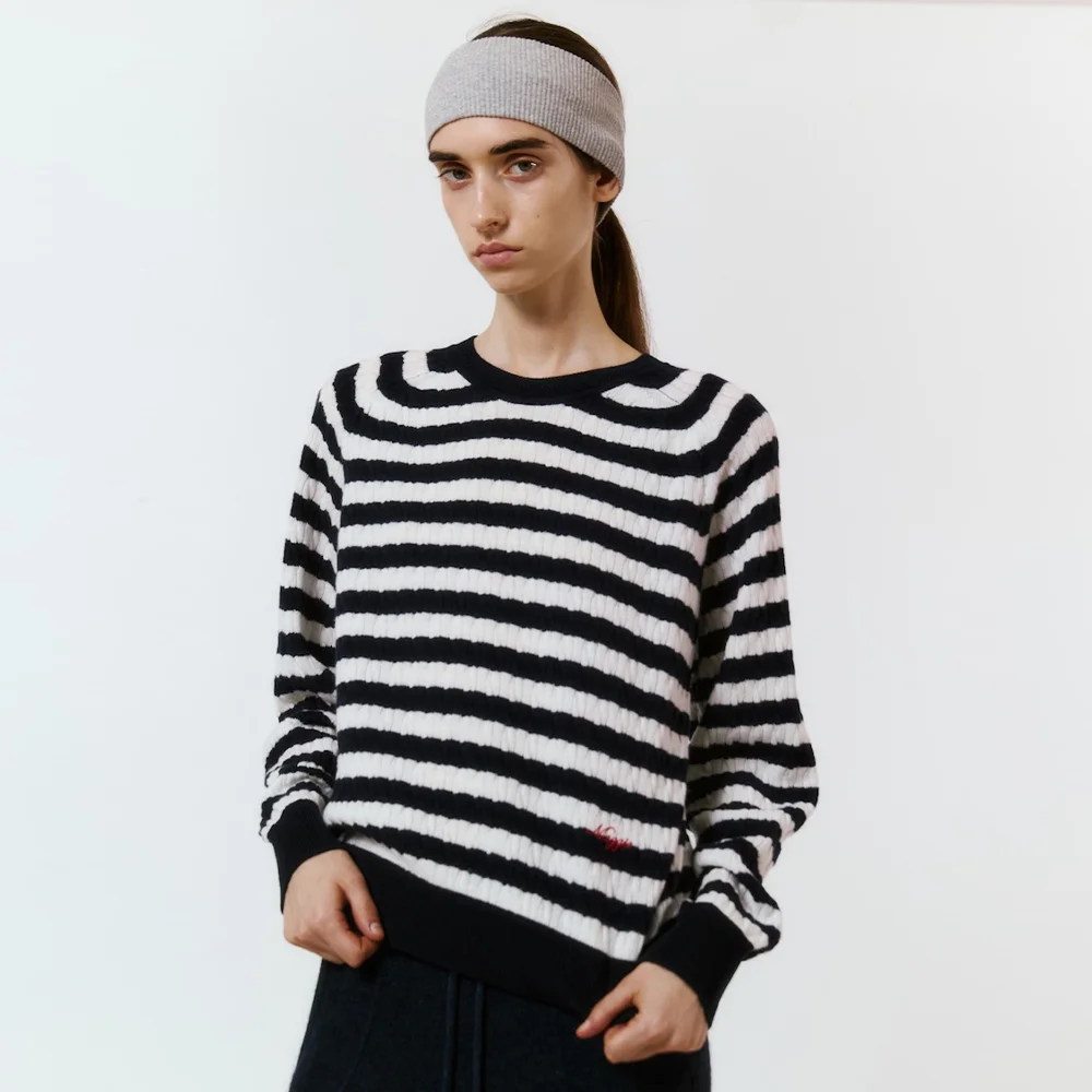 Classic Cable Knit (Stripe)