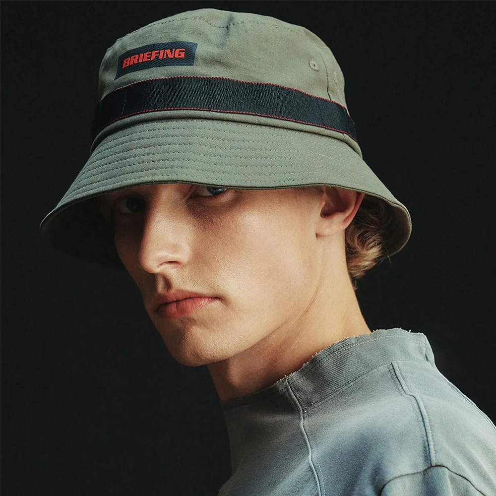 MENS WEBBING BUCKET HAT_KHAKI
