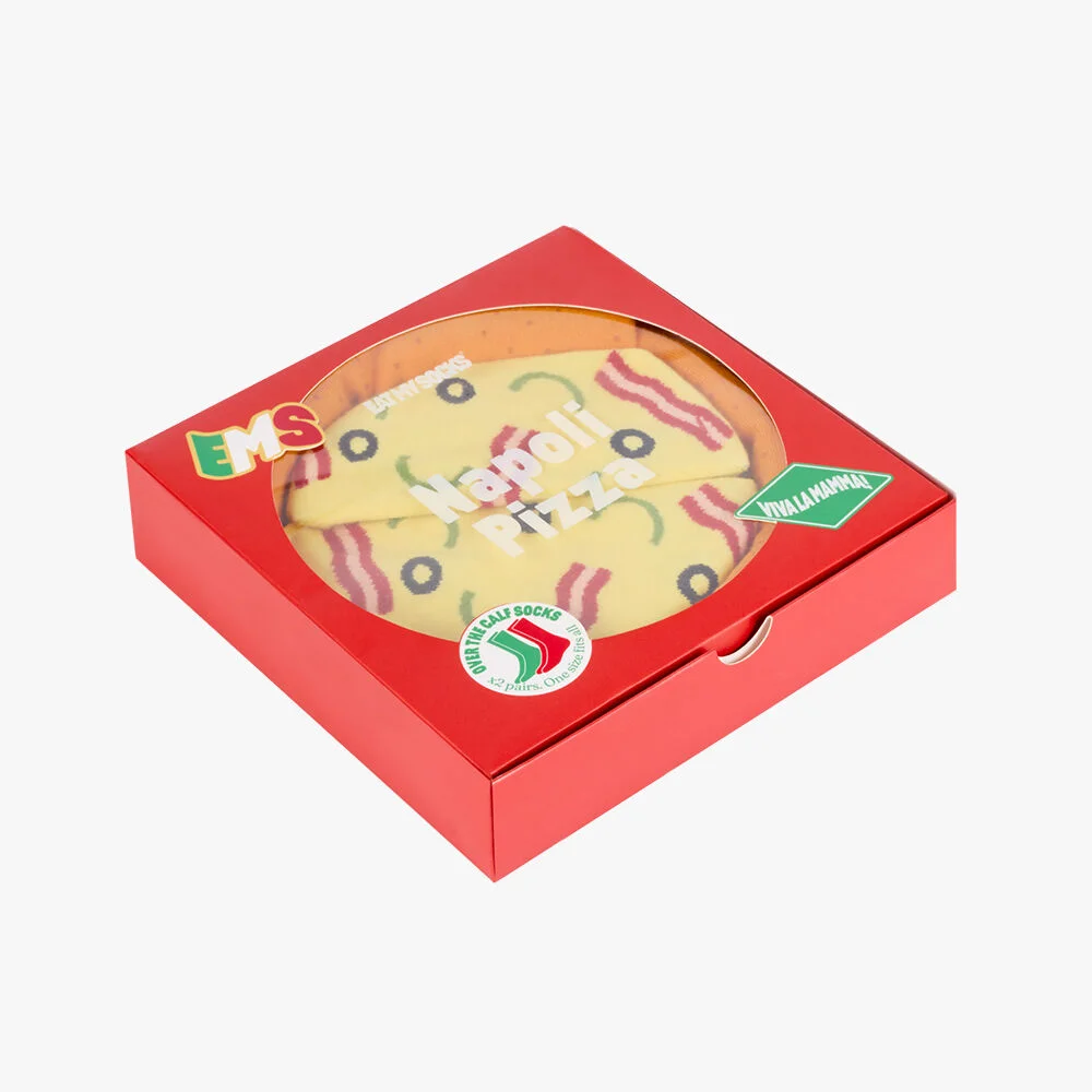 Eat My Socks 3D Napoli Pizza Full 襪 襪 (2 pairs)