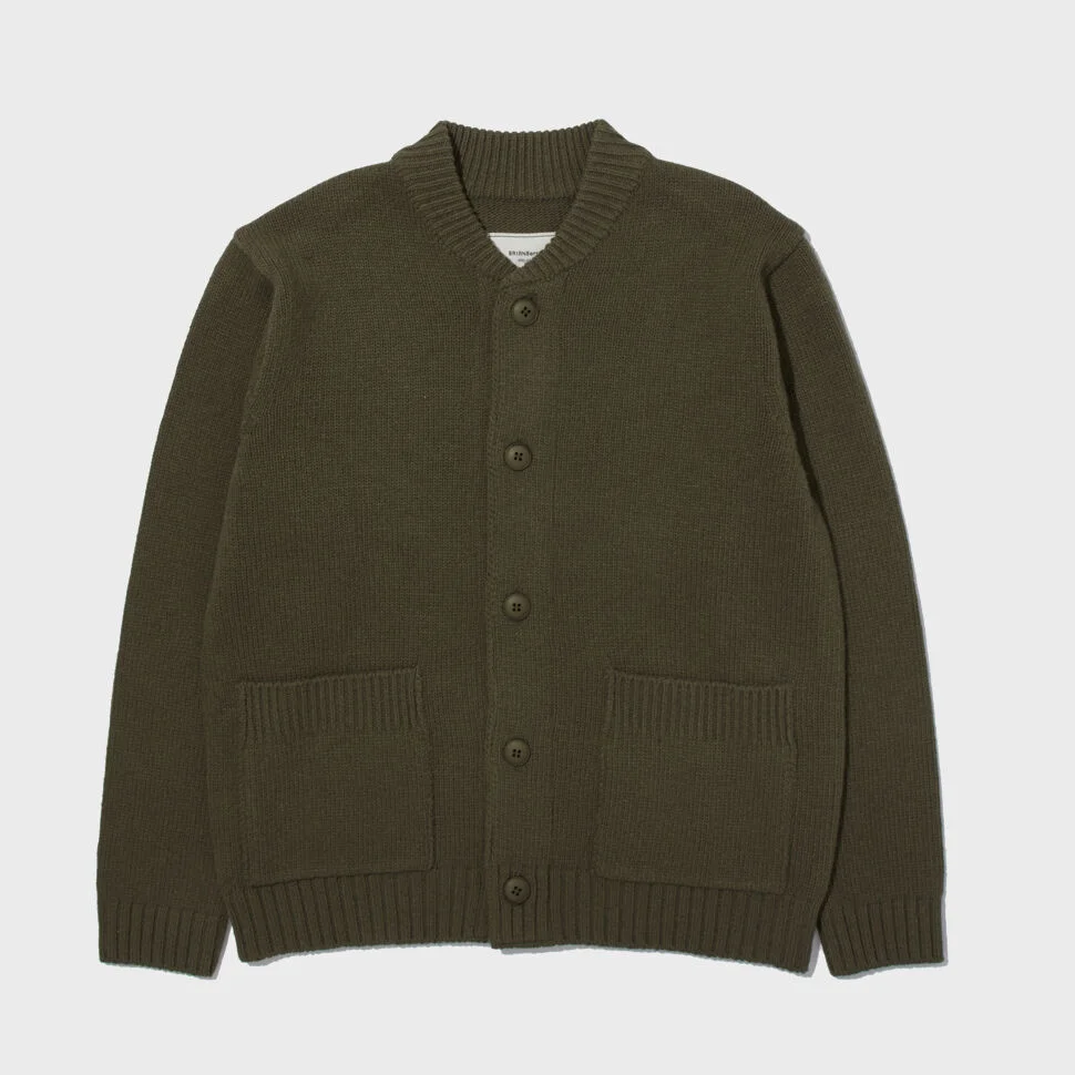 LOW GAGE POCKET CARDIGAN_KHAKI