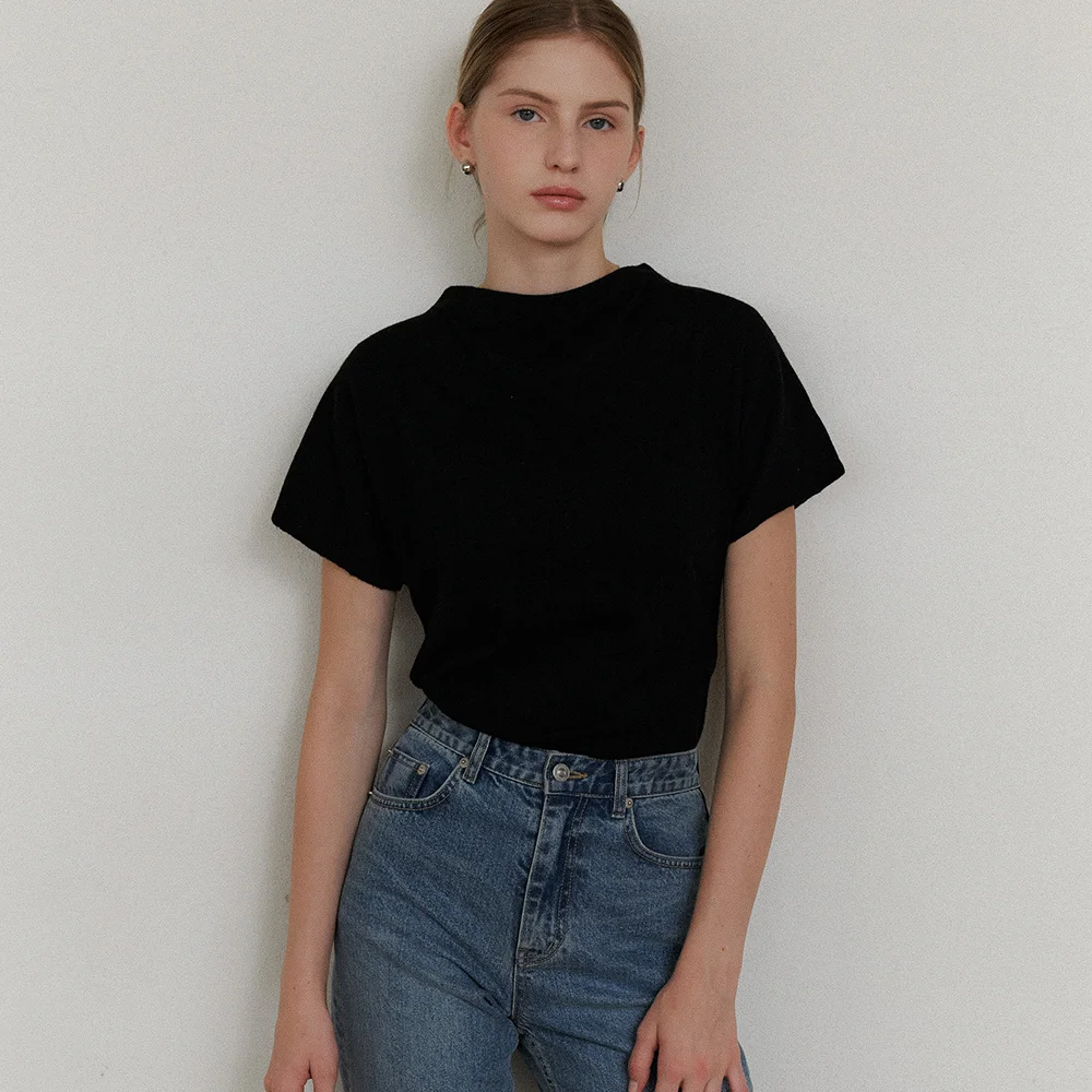 comos 1208 half dolman knit (black)