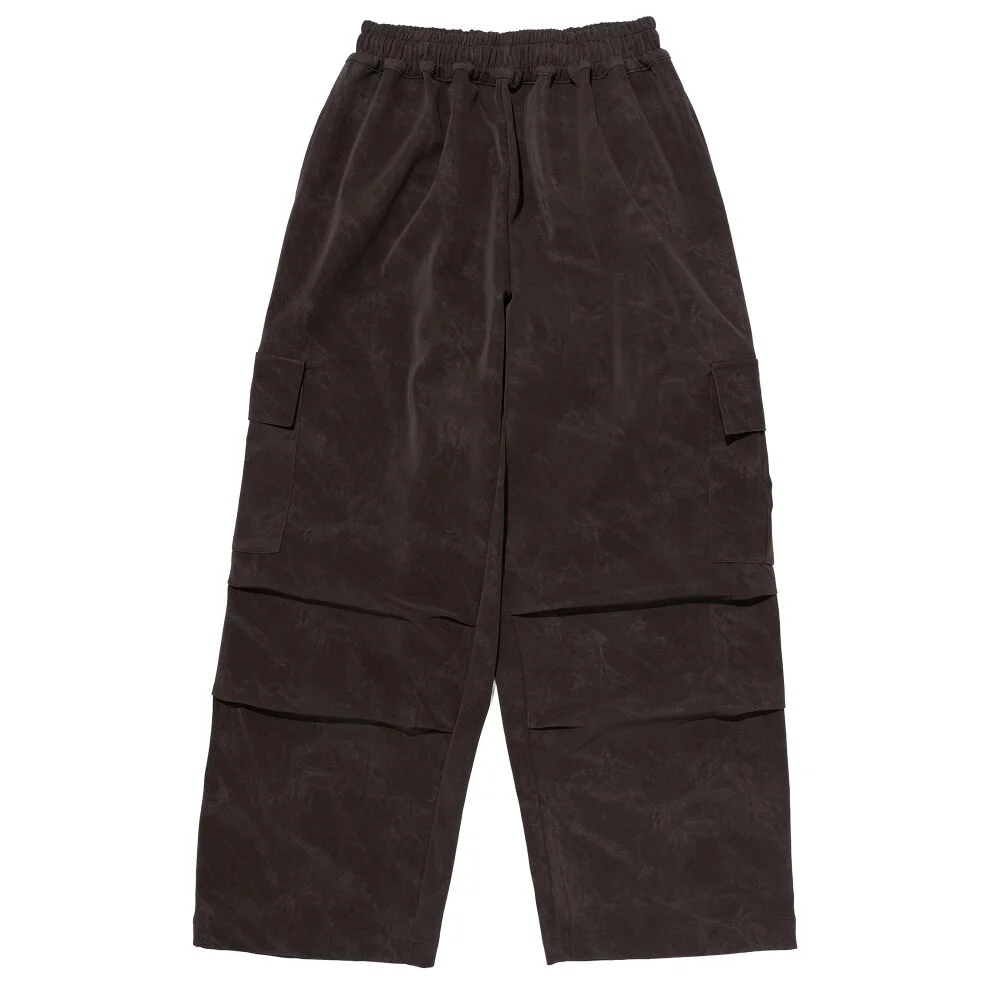 HYDE NUBUCK WIDE CARGO PANTS (BROWN)