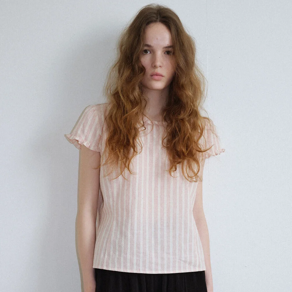 Poe Frill Blouse (Red)