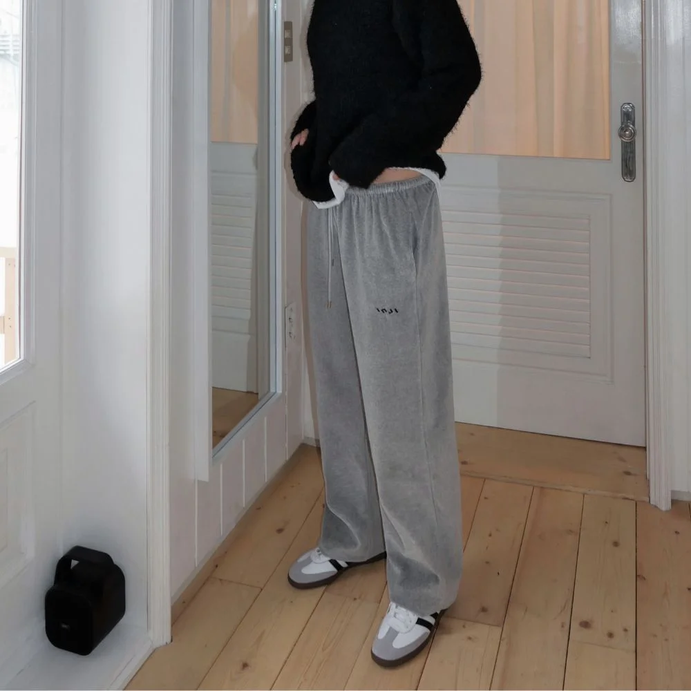Velour Two-Way Sweatpants 灰色