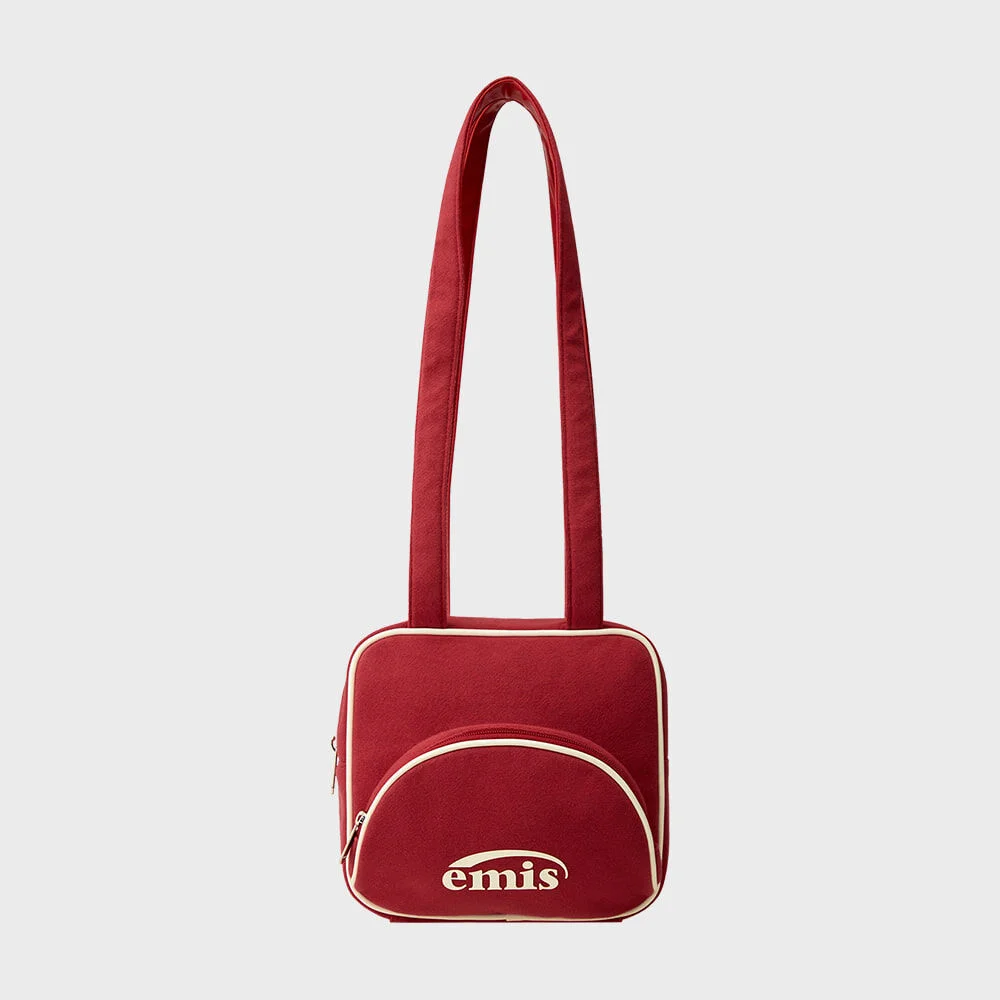 JERSEY LOGO SHOULDER BAG-RED