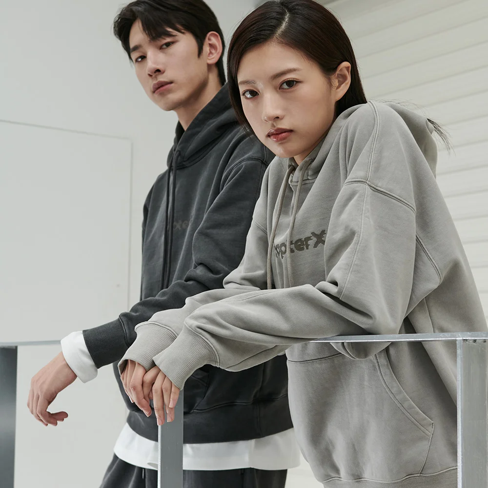 Pigment CP 氣孔 連帽衫 (Grey)
