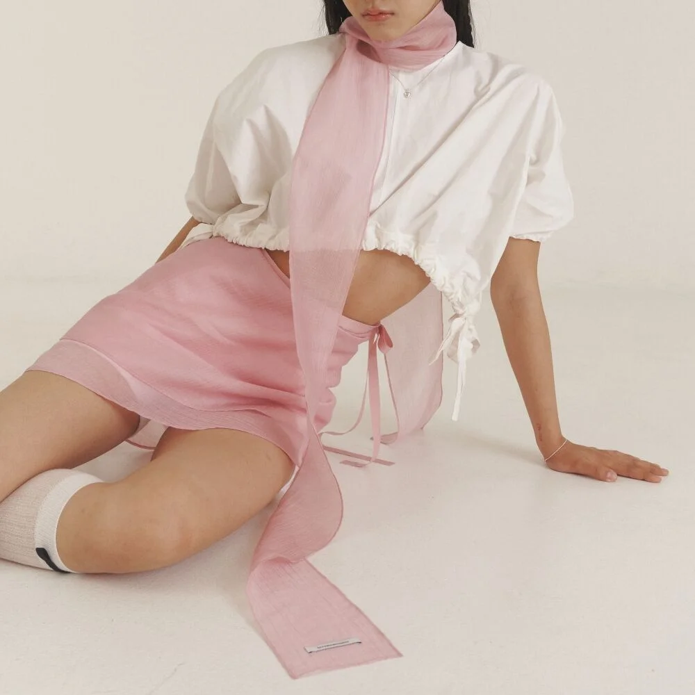 Love Sheer Long Scarf_PK