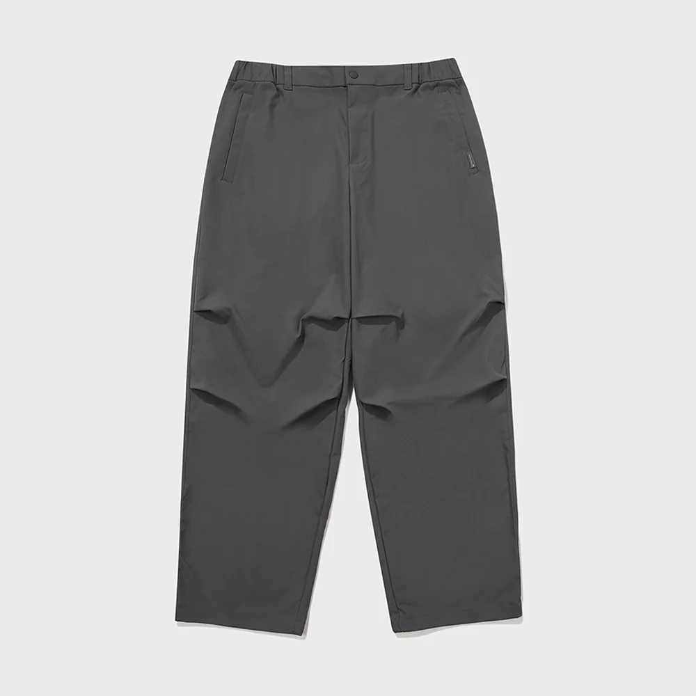 Flywork 半 寬鬆 剪裁 褲子_Carbon_KMU24347Z6